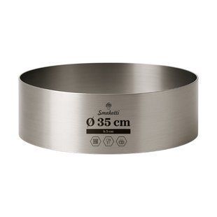 Кільце D 350 mm H 50 mm кондитерське для випічки метал 1 mm 1440076403 фото