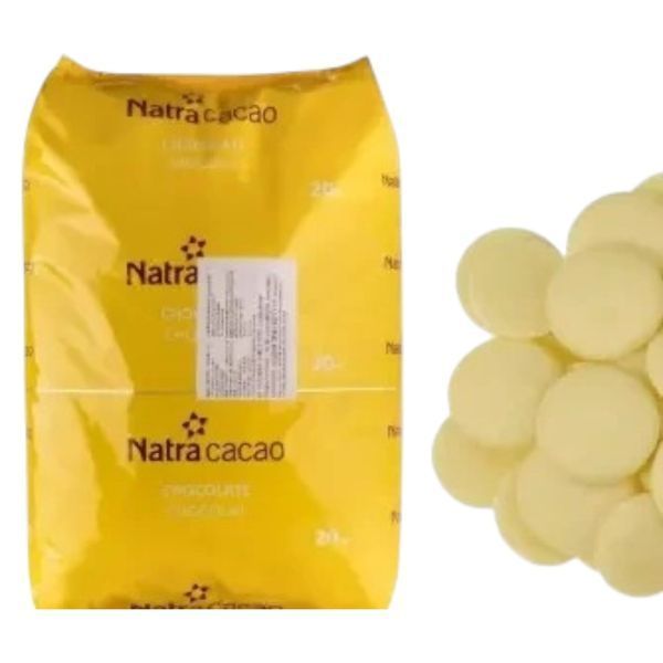 Шоколад білий натуральний без цукру Natra Cacao 29,7% 500 г 2316063274 фото