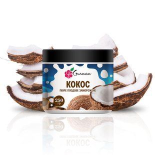 Пюре замороженное без сахара Кокос YaGurman 250 г 1876698038 фото