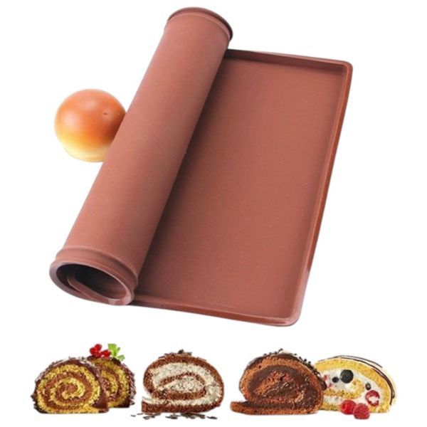 Силиконовый коврик с бортом для выпечки бисквита 36*28*1 см f1bc65f4-aafd-11ef-8931-84b5dcf4f0ac фото