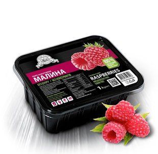 Пюре замороженное Fruity Land Малина без сахара 100% натуральное 1 кг ffaaef04-4d39-11ec-85ce-ee73eb2590b9 фото