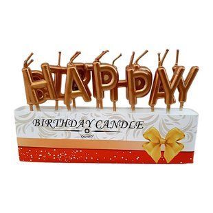 Свечи-буквы в торт "Happy Birthday" Бронза (перламутр) 8d3dd9f0-7b73-11f1-8aa9-fcb58e7e5e46 фото