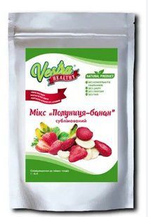 Сублимированный микс Клубника-банан Vestra смесь фруктов 20 г 2331740251 фото