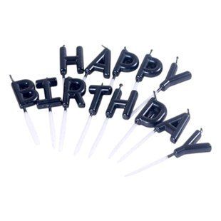 Свічки літери Happy Birthday чорні 6d704efb-077b-11f1-8a57-e0efb0d98f20 фото