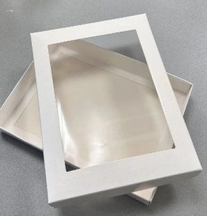 Коробка для печива картонна 200*150*30 біла 4d025c2a-81b2-11ef-8904-d5dfcec189e3 фото