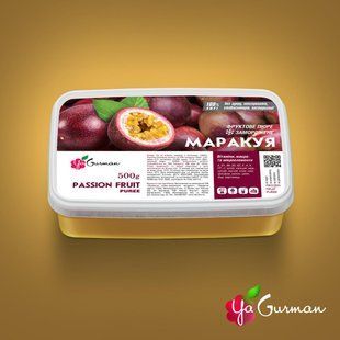 Пюре замороженное Маракуя с косточкой YaGurman 500 г 1870713622 фото