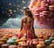 Силиконовый коврик с разметкой для макарунс, Армированный коврик 40х30 для Macarons антипригарный для выпечки 1685204501 фото 4