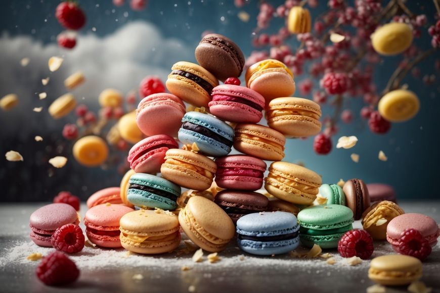 Силиконовый коврик с разметкой для макарунс, Армированный коврик 40х30 для Macarons антипригарный для выпечки 1685204501 фото