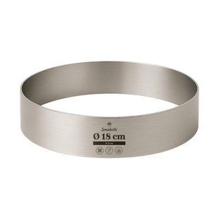 Кільце D 180 mm H 30 mm кондитерське для випічки метал 1 mm 1440076387 фото