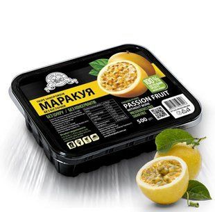 Пюре Маракуйя без сахара замороженное натуральное Fruity Land 500 г 2355099269 фото
