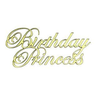 Топпер Акрил золото (торец) Birthday Princess 12 cм d7079e17-2521-11f1-8a72-f5960282203e фото