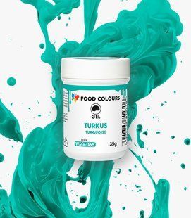 Харчовий гелевий барвник Food Colours WSG 066 Бірюзовий 35 г 1839303889 фото