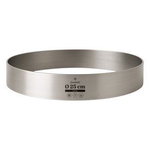 Кільце D 250 mm H 30 mm кондитерське для випічки метал 1 mm fed04642-8cc1-11ed-86b7-fd73e183858c фото