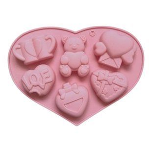 Форма силиконовая Мишка Love eb508316-f69d-11f0-8a46-bf7143c847ce фото
