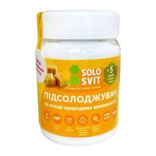 Підсолоджувач "SoloSvit Стевія" 1:5; 200 г помаранч 3c32b334-fd27-11f0-8a4c-f78fcf363225 фото