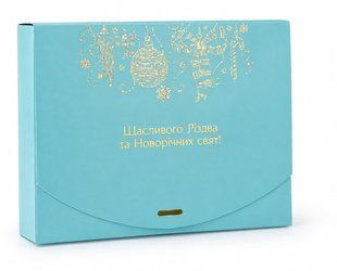 Коробка новогодняя Бокс под ленту Тиффани 250х200х50 мм 4aa30227-ac20-11f1-8ac2-ae82a5854300 фото
