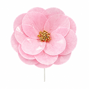 Вафельный декор Цветок №3 на проволоке розовый 10 см 1 шт 445c8740-26d7-11f1-8a73-84cfa4c454eb фото