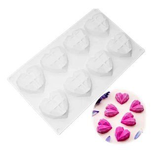 Форма силиконовая для евродесерта Сердце 3D 8 шт b4a3e1f2-9d92-11ee-87f8-eae9578b233c фото