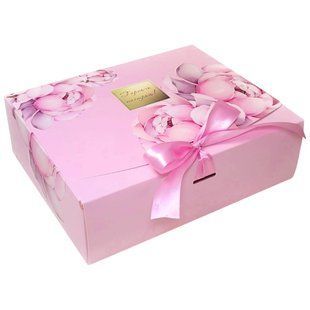 Подарочная складная коробка 26x21x8 см (плотный картон 350г/м2) Пион 48b05602-f6f3-11f0-8a46-bf7143c847ce фото