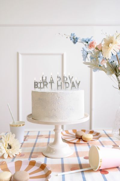 Свечи буквы Happy Birthday серебро a926e8c9-712b-11f0-89dc-fc3b087bab1a фото