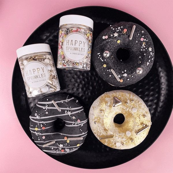 Цукрова посипка Champagne Shower 90 г золотий мікс для тортів, капкейків і десертів Happy Sprinkles 530676d2-778d-11f0-89e2-9cca6391b592 фото