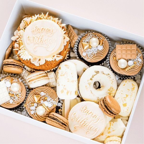 Цукрова посипка Champagne Shower 90 г золотий мікс для тортів, капкейків і десертів Happy Sprinkles 530676d2-778d-11f0-89e2-9cca6391b592 фото