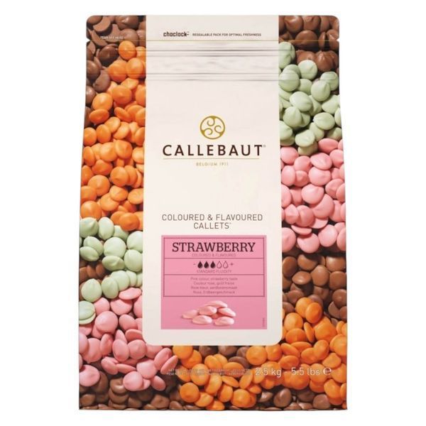 Рожевий шоколад зі смаком полуниці Callebaut 200 г 78de9702-f0ac-11ed-8722-e099f5c05384 фото